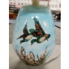 Image 2 : Very Decorative Ducks & Marsh Table Lamp 20" Tall Excellent Condition - Lamp Base Is Pottery