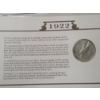 Image 9 : Two U.S. Silver Peace Dollars in Display Cards & Protective Binder Page - 1922-S & 1926-S