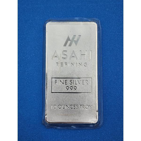 ASAHI 10 Troy Ounce .999 Fine Silver Bar - In Sealed Package