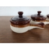 Image 2 : Set of 4 Ceramic Soup Crocks - Excellent Condition! 