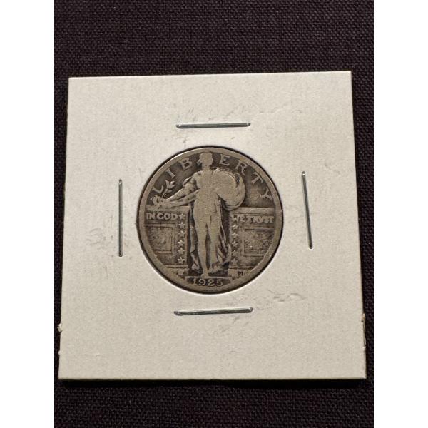 1925 United States Standing Liberty Silver Quarter - Beautiful Coin