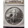 Image 2 : 2001 American 1 Oz Silver Eagle Graded MS69 by NGC 