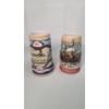 Image 5 : Miller High Life Great American Achievements Beer Stein & 1987 Budweiser Bush Holiday Beer Stein