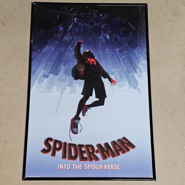 Spider-Man: Into The Spider-Verse Miles Morales Teaser Movie Poster Framed Wall Art, (34x22.5")