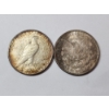 Image 2 : Two 90% Silver U.S. Dollars: 1935 Peace Dollar and 1921 Morgan Dollar 