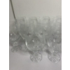 Image 3 : 14 Crystal Wine Goblets -  ~ 7 inches tall - Gorgeous Pattern