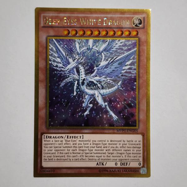 Deep Eyes White Dragon MVP1-ENG05 Holo Rare Movie Promo Yu-Gi-Oh Trading Card