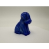 Image 4 : Adorable Degenhart Glass Dog Figurine - Dark Blue Marble - ~2.5 inches