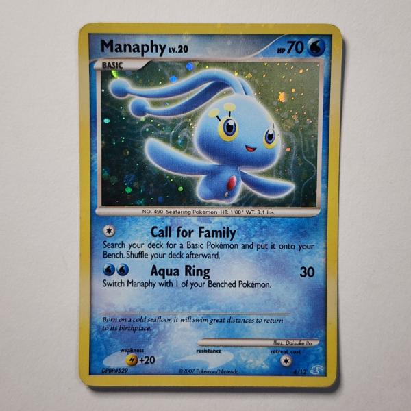 Manaphy Lv.20 4/12 Holo Rare Vintage Pokemon Trading Card