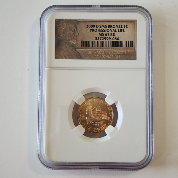 2009-D SMS Bronze Lincoln Cent Professional Life NGC MS 67 RD