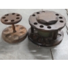 Image 5 : Two Vintage Wood Pipe Stands, Slate Pieces, And Vintage Scale Weights