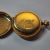 Image 3 : Beautiful Vintage Gold-Tone Pocket Watch - Damaged Glass and Back, See Photos 