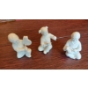 Image 1 : 3 Pc Group Small 5" Porcelain Figures - Perfect Condition As Shown