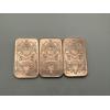 Image 2 : Three Walking Liberty Design 1 AVDP oz .999 Fine Copper Bars