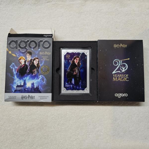 2026 Agoro Harry Potter 25 Years Of Magic Hermione Granger 5g 999 Pure Silver Engraved Foil