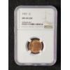 Image 1 : 1953 Wheat Penny Graded MS65 RD By NGC