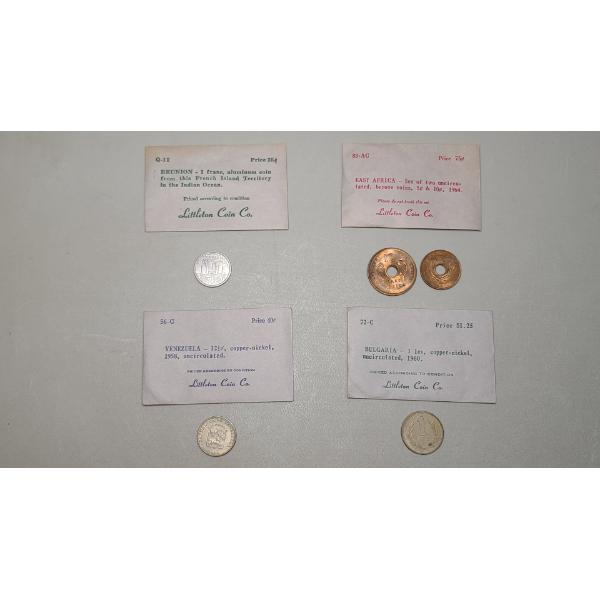Littleton Coin Co Coin Sets - Bulgaria, Venezuela, East Africa, Reunion 