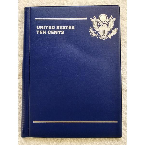 CWS Blue Vinyl United States Ten Cents Wallet (partially filled) AFV $1.00