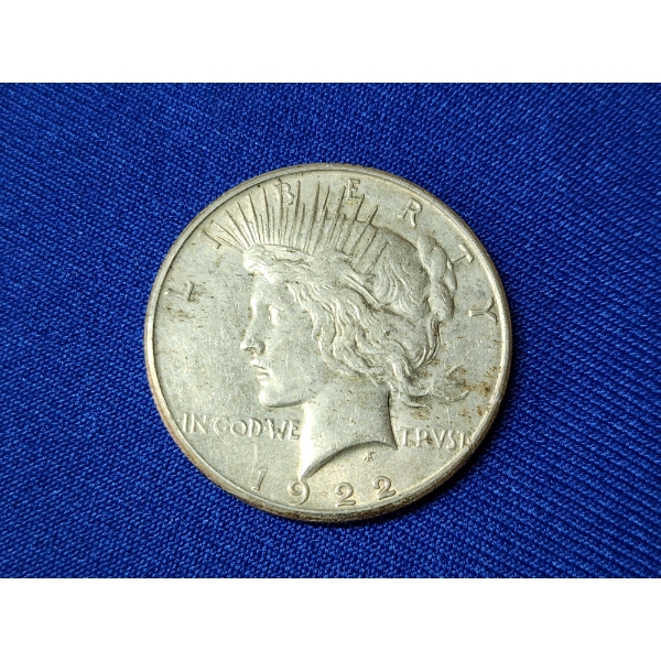 1922-S 90% Silver Peace Dollar