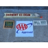 Image 2 : Assorted Wall Signs Including Large 5ft Fairmont Ice Cream Arrow Sign 