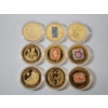 Image 1 : 9 Assorted U.S. Gold-Tone Commemorative Coins 