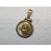 Image 3 : Gold-Filled Pendant Locket with Gold Nuggets Total Weight: 1.3g