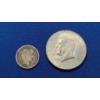 Image 1 : 1912 90% Silver Barber Dime & 1967 40% Silver Kennedy Half Dollar - Face Value: $0.60