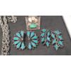 Image 4 : Assorted Costume Jewelry With Blue Stones Including Necklaces, Clip-On Earrings & More