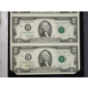 Image 5 : UNCUT United States Currency $2 Bill Sheet Featuring Four Different $2 Notes on One Sheet in Display