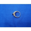 Image 3 : Stunning 14K Gold Ring with Dark Blue Stone - Size 7.5 - 3.5g