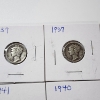 Image 5 : x10 Assorted Years United States 90% Silver Mercury Dimes - Face Value: $1.00
