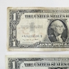 Image 2 : TWO United States Series 1957 A Blue Seal *STAR NOTES* $1 Silver Certificates - Face Value $2.00