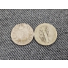 Image 3 : Two Small Silver Coins - Early 1900's Mercury Dime & Early Canadian 5 Cent - Total ASW: 0.1023 OZ