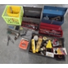 Image 2 : Three Vintage Metal Tool Boxes, & 2 Crates With Assorted Tools, Wrenches, Hardware & More!