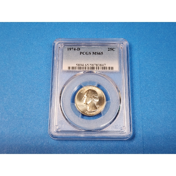 1974-D Washington Quarter PCGS MS 65