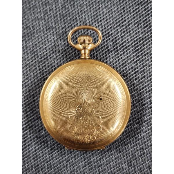 Keystone Waltham JBOSS 14K Gold Filled Pocket Watch 