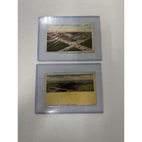 2 - OLD Timken Roller Bearing Factory Postcards Canton, Ohio - Mint Condition 