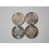 Image 4 : x4 1964 Kennedy Half Dollars 90% Silver Face Value $2.00