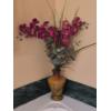 Image 1 : 23" Overall Potted Red Floral Artificial Plant As Shown - Set In Pottery Vase
