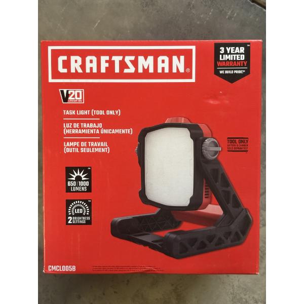 Brand New - Craftsman Task Light  - LED Two Brightness Settings - Battery and Charger Not Included