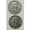 Image 4 : Lot of 6 Assorted Year 90% Silver Franklin Half Dollars, FV $3.00