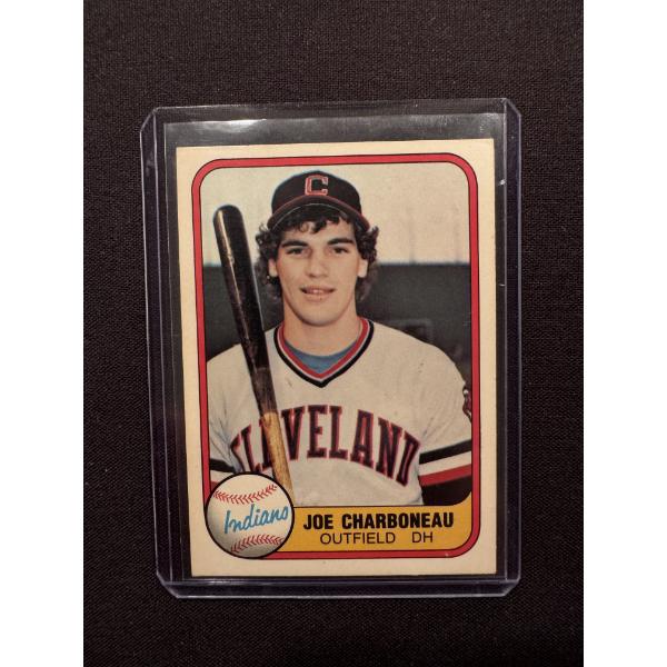 1981 Joe Charboneau Cleveland Indians Rookie Baseball Card - Mint Condition - Iconic Card