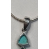 Image 4 : Women's Sterling Silver 16" Necklace, Size 7 Ring & Earrings Set - Total Weight: 7.7g