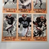 Image 6 : Three Uncut SIGNED Card Pages 1993 Cleveland Browns McDonald's GameDay Cards 
