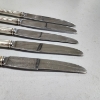 Image 2 : Five Sterling Silver Handled Butter Knives With Stainless Steel Blades ~ Total Weight 305.8 Grams