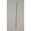 Image 4 : 14K Yellow Gold 8.5" Blue Sapphire & Diamonds - Weight: 9.0g