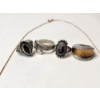Image 2 : Sterling Silver Jewelry: 17in Necklace and Rings Sizes 6-9 Total Weight: 26.3g