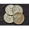 Image 1 : $1.00 Face Value in Assorted 90% Silver U.S. Quarters Including Standing Liberties & Washington Head