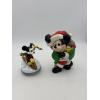 Image 2 : Mickey Mouse Santa with Bag of Toys with Donald Duck in it - Mickey Mouse Skiing Musical Box 