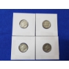 Image 1 : 4 Silver Mercury Dimes: 1935, 1937, 1943, 1941